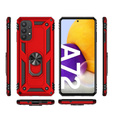 Etui pancerne do Samsung Galaxy A72 5G, Nox Case Ring, czerwone