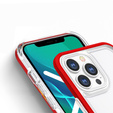 Etui ERBORD do iPhone 13 Pro, Hybrid Frame, Red