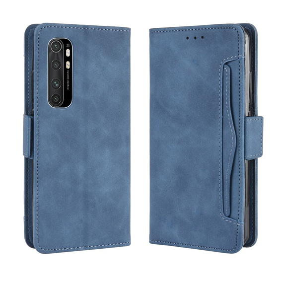 Etui z klapką do Xiaomi Mi Note 10 Lite, Card Slot, niebieskie