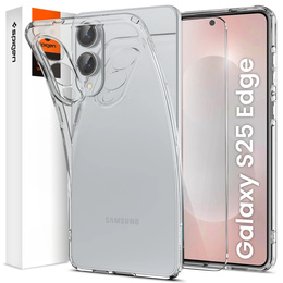 Etui Spigen do Samsung Galaxy S25 Edge, Liquid Crystal, przezroczyste + Szkło hartowane
