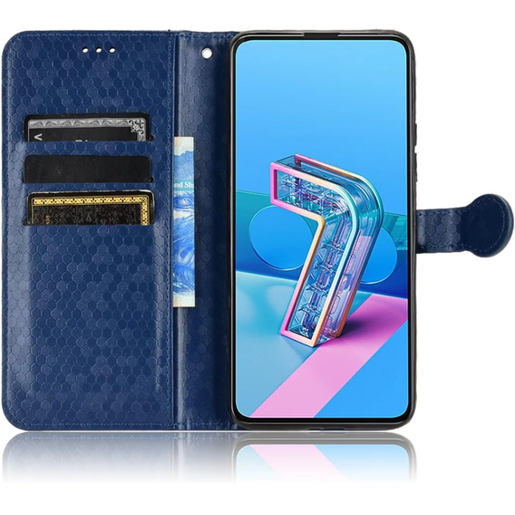 Etui z klapką do Xiaomi Redmi A5, Wallet Rhombus, niebieskie