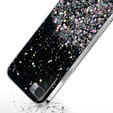 Etui do Xiaomi Redmi 10, Glittery, czarne