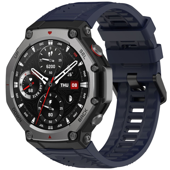 Pasek Silikonowy do Amazfit T-Rex 3, Granatowy