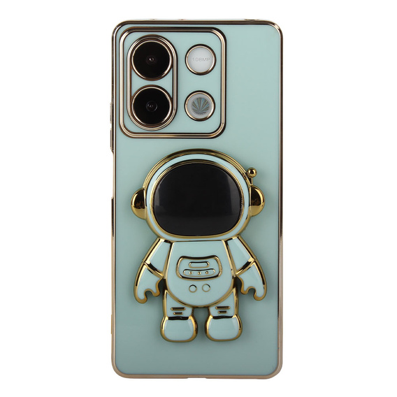 Etui do Xiaomi Redmi Note 13 5G, Astronaut, zielone + Szkło Hartowane 9H