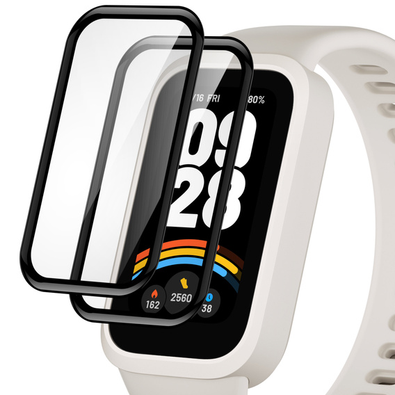 2x Szkło Hybrydowe ERBORD do Xiaomi Smart Band 9 Active