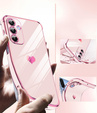 Etui do Samsung Galaxy A56 5G, Electro heart, różowe rose gold + Szkło 9H