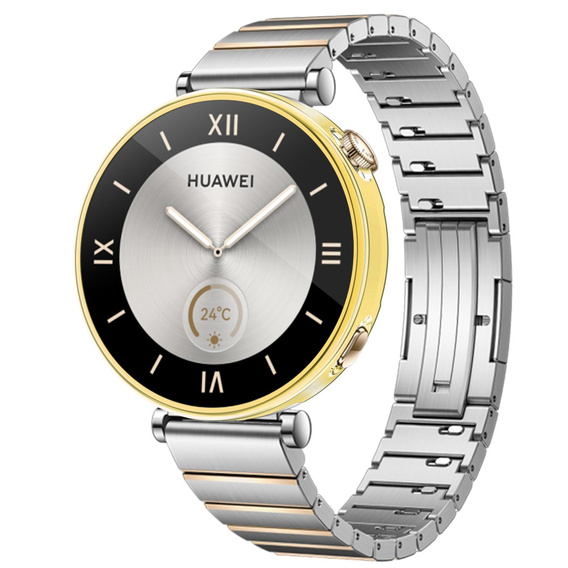 2w1 Etui z Osłoną na ekran do Huawei Watch GT 4 41mm, Złote