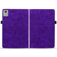 Etui z klapką do Lenovo Tab M11, flower, fioletowe
