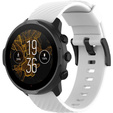 Pasek silikonowy do zegarka Suunto 9, Biały