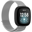 Pasek Bransoleta do Fitbit Versa 4 / Sense 2, Srebrny