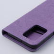 Etui z klapką do Motorola Moto G54 5G, Butterfly, fioletowe