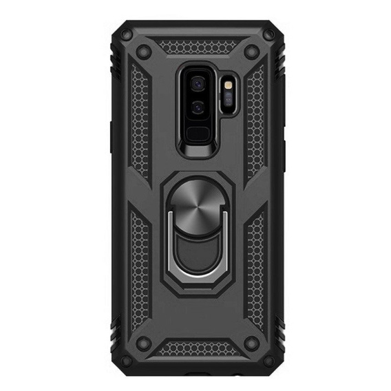 Etui pancerne do Samsung Galaxy S9+ Plus, Nox Case Ring, czarne