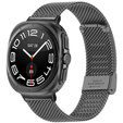 Pasek Bransoleta Milanese do Samsung Galaxy Watch Ultra 47mm (2025 / 2024), Czarny