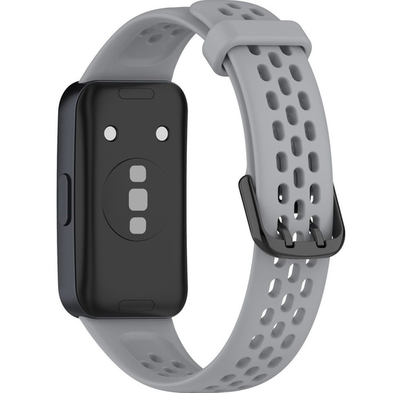 Pasek Silikonowy do Huawei Band 8 / Huawei Band 9 / Huawei Band 10, Szary
