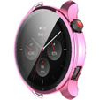 2w1 Etui z osłoną na ekran do Amazfit GTR 4 46mm, Różowe