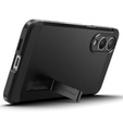 Etui Spigen do Samsung Galaxy S25 Edge, Tough Armor MagSafe, czarne + Szkło Hartowane 9H