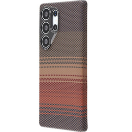 Etui do Samsung Galaxy S23 Ultra – magnetyczne z włókna aramidowego, pomarańczowe