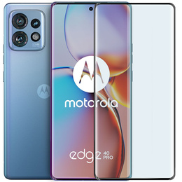 Szkło Hartowane 3D do Motorola Edge 40 Pro, z czarną ramką