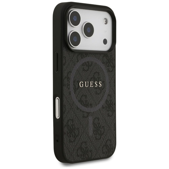 Etui GUESS do iPhone 17 Pro, 4G Ring Classic Logo, czarne