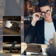 Etui CASEME do Samsung Galaxy M33 5G, Leather Wallet Case, brązowe