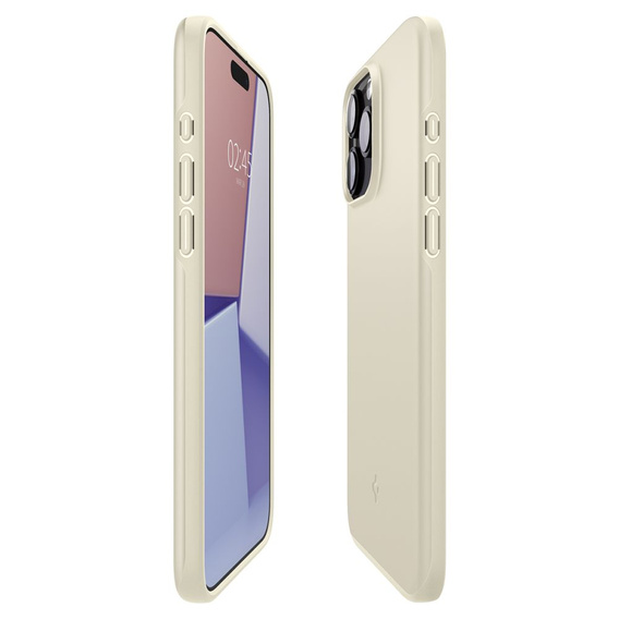 Etui Spigen do Apple iPhone 15 Pro Max, Thin Fit, Beżowe