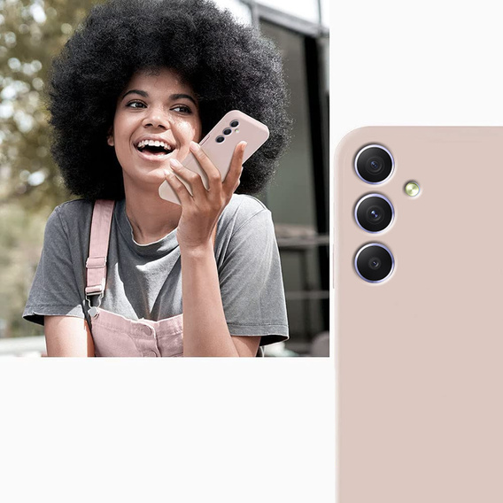 Etui do Samsung Galaxy A34 5G, Silicone Lite, różowe