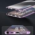Etui Magnetic Dual Glass MagSafe do Samsung Galaxy S25 Ultra, fioletowe