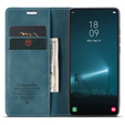 Etui CASEME do Samsung Galaxy S22 5G, Leather Wallet Case, zielone