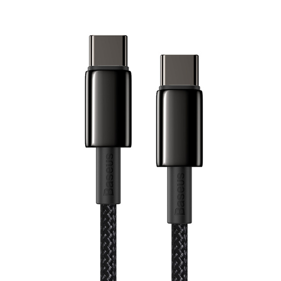 Baseus kabel Tungsten USB‑C→USB‑C 1 m 100 W - Czarny