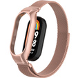 Pasek Bransoleta Milanese do Xiaomi Smart Band 10 / 9 / 8, Różowy