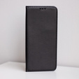 Etui z klapką do Oppo A18 4G / A38 4G, Smart Magnetic, czarne + szkło 9H
