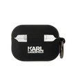 Etui Karl Lagerfeld do AirPods Pro 2, Silicone Choupette, Czarne