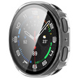 2w1 Etui + Szkło Hartowane do Samsung Galaxy Watch 8 40mm, Przezroczyste