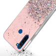 Etui do Xiaomi Redmi Note 8T, Glittery, różowe