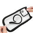 Etui do iPhone 11, do MagSafe, Cute Cat, czarne + Szkło na ekran