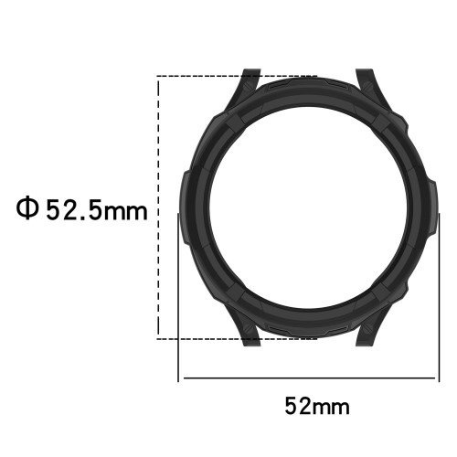 Etui z nakładką bezel ring do Samsung Galaxy Watch 6 Classic 47mm, Granatowe