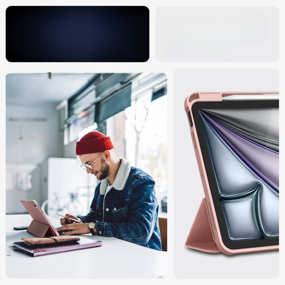 Etui SPIGEN do iPad Air 11" 2024 (6 gen.), Urban Fit, różowe rose gold