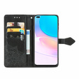 Etui z klapką do Huawei nova 8i, Mandala, czarne