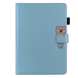 Etui do iPad 10.2" 2021/2020/2019 (9/8/7 gen.), z klapką, animal, niebieskie