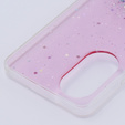 Etui do Oppo A58 4G, Glittery, różowe