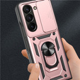 Etui pancerne do Samsung Galaxy Z Fold5 5G, CamShield Slide, różowe rose gold