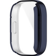 2w1 Etui Silikonowe z Osłoną na Ekran do Xiaomi Redmi Watch 3, Granatowe