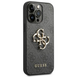 Etui GUESS do iPhone 14 Pro, 4G Big Metal Logo, szare