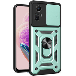Etui pancerne do Xiaomi Redmi Note 12S 4G, CamShield Slide, zielone