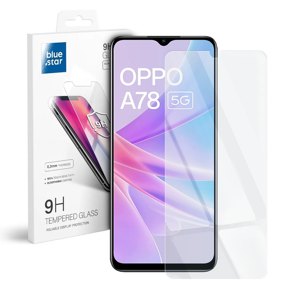 Zestaw Etui silikonowe do Oppo A78 5G, Silicone Lite, czarne + szkło