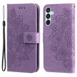 Etui z klapką do Samsung Galaxy M15 5G, Mandala, fioletowe