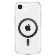 Etui Spigen do iPhone 16E, Ultra Hybrid Mag MagSafe, Carbon Fiber, Przezroczyste + Szkło hartowane