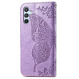 Etui z klapką do Samsung Galaxy A36 5G, Butterfly, fioletowe