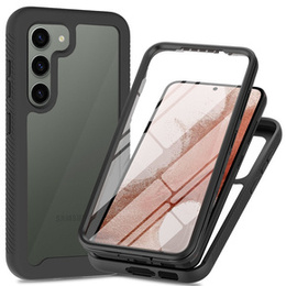 Etui do Samsung Galaxy S23, Shockproof, z folią, czarne