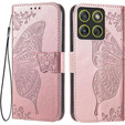 Etui z klapką do Motorola Edge 70, Butterfly, różowe